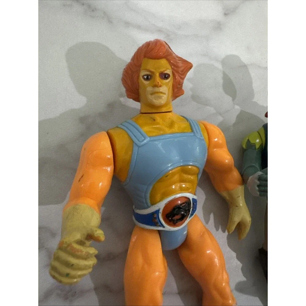 Lot vintage 1980s LJN Thundercats CAPTAIN CRACKER AND Lion-O Action Figure